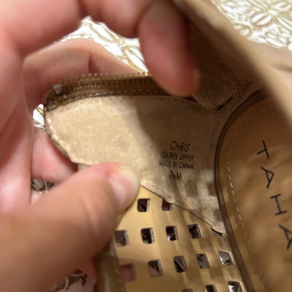 Tahari Chris Leather Shooties - Open Toed Booties - Heels - Picture 7 of 9